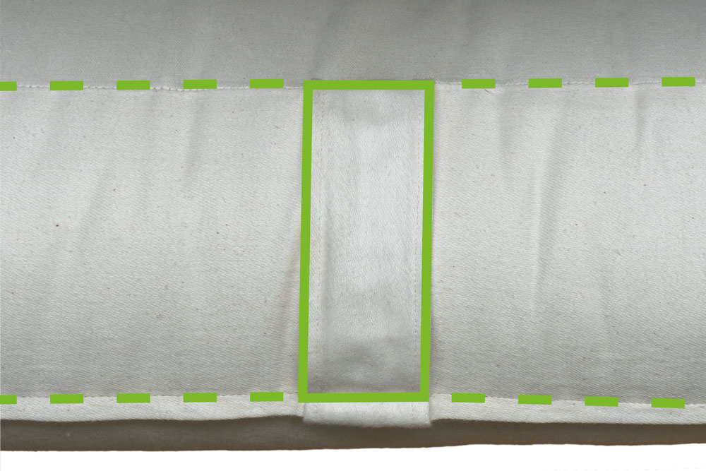 Futon with edge and turning handles original