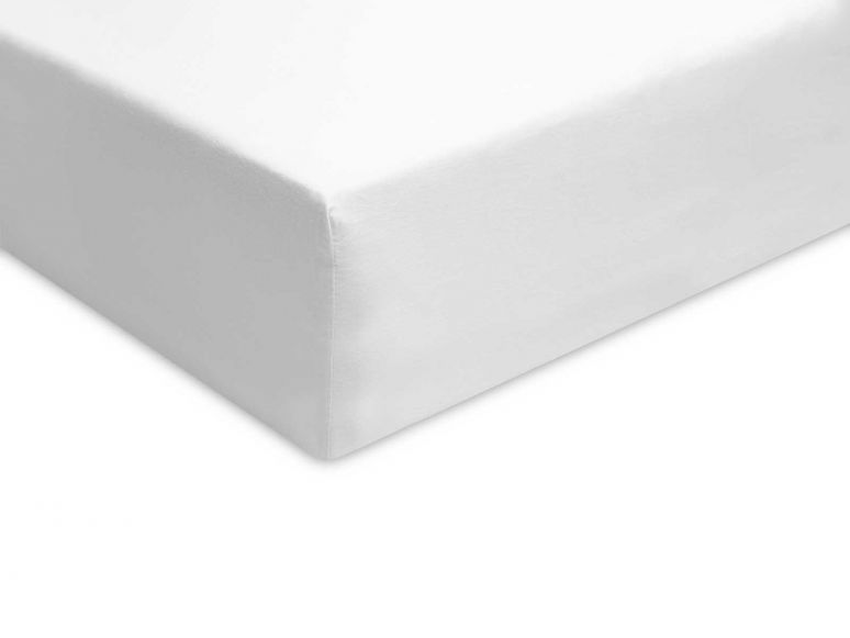 Fitted sheet satin white - Storyfabrics