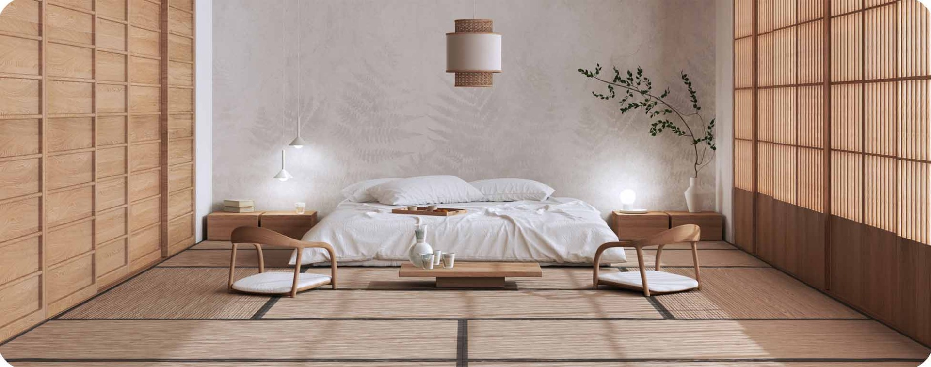 Tatami - The classic floor covering in traditional Japanese houses Tatami as flooring for the bedroom